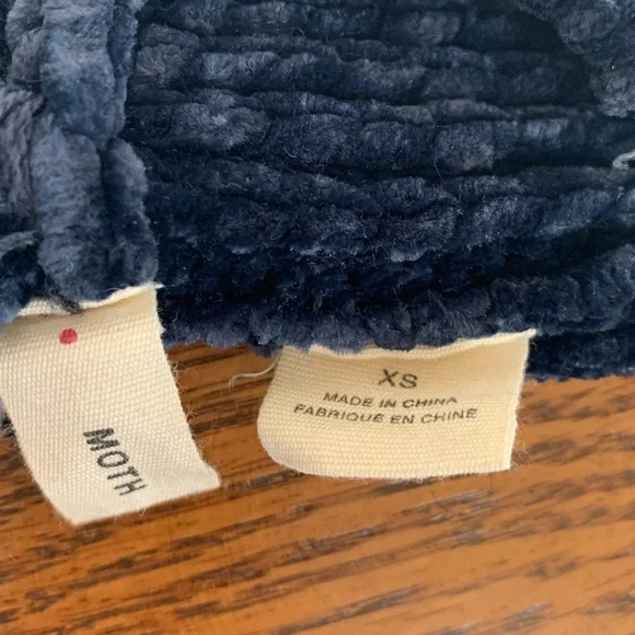 Moth Midnight Blue Velvet Robe - Picture 6 of 6